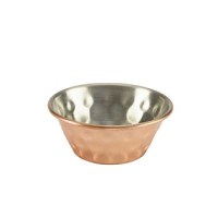 43ml Copper Plated Hammered Ramekin